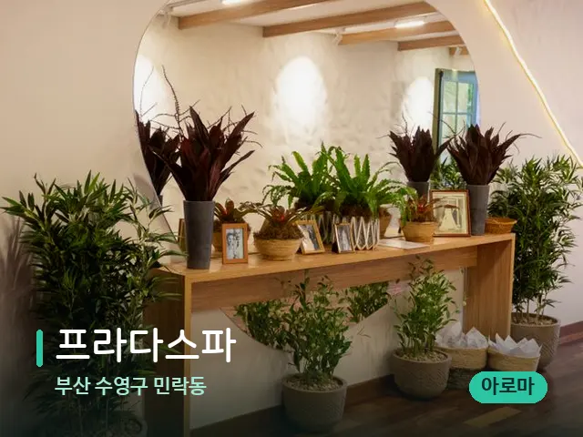 부산 수영구 민락동 프라다스파 — 데이 스파 인테리어